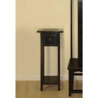 Ling Black Lacquered Lamp Table - 