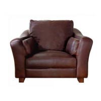 Forest Sofa Picardy Leather Armchair - forest brown