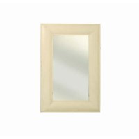 Ling White Lacquered Rectangular Wall Mirror - large 100cm x 150cm