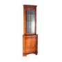 Kelvin Furniture Georgian Reproduction Bow Corner Display Cabinet in Mahogany