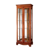 Kelvin Furniture Georgian Reproduction Curio 2 Door Display Cabinet in Mahogany