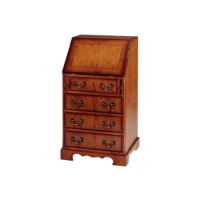 Kelvin Furniture Georgian Reproduction Narrow Bureau in Yew