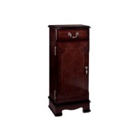 Kelvin Furniture Georgian Reproduction Apron 1 Door CD Unit with Rack in Mahogany