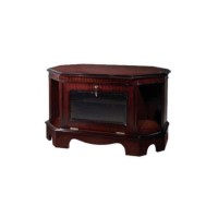 Kelvin Furniture Georgian Reproduction Medium Apron 1 Door Corner TV Unit in Mahogany