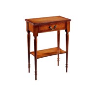 Kelvin Furniture Georgian Reproduction 1 Drawer 1 Shelf Console Table - yew