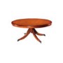 Kelvin Furniture Georgian Reproduction Large Single Pedestal Oval Coffee Table in Yew