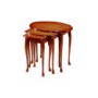 Kelvin Furniture Georgian Reproduction Queen Anne Oval Nest of Tables - mahogany
