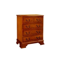 Kelvin Furniture Georgian Reproduction 3+2 Drawer Chest - yew