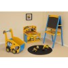 Kidsaw JCB Playbox In Yellow Black &amp; Blue