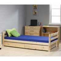 Thuka Minnie Solid Pine Natural Storage Single Bed