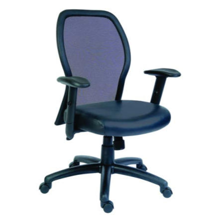 Teknik Office Mizu Mesh and Leather Managers Chair