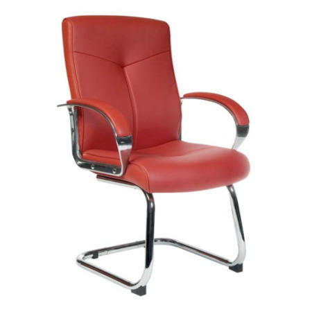 Teknik Office Hoxton Leather Faced Visitors Chair