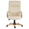 Teknik Office Knighton Leather Faced Executive Chair in Light Oak