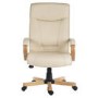 Teknik Office Knighton Leather Faced Executive Chair in Light Oak