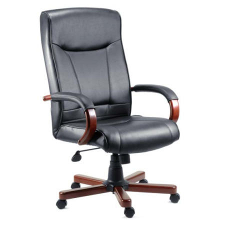 Teknik Office Kinsley Leather Faced Executive Chair in Mahogany