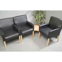 Teknik Office Zara 3 Chair and Corner Table Reception Set