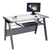 Benard Glass Workstation Desk