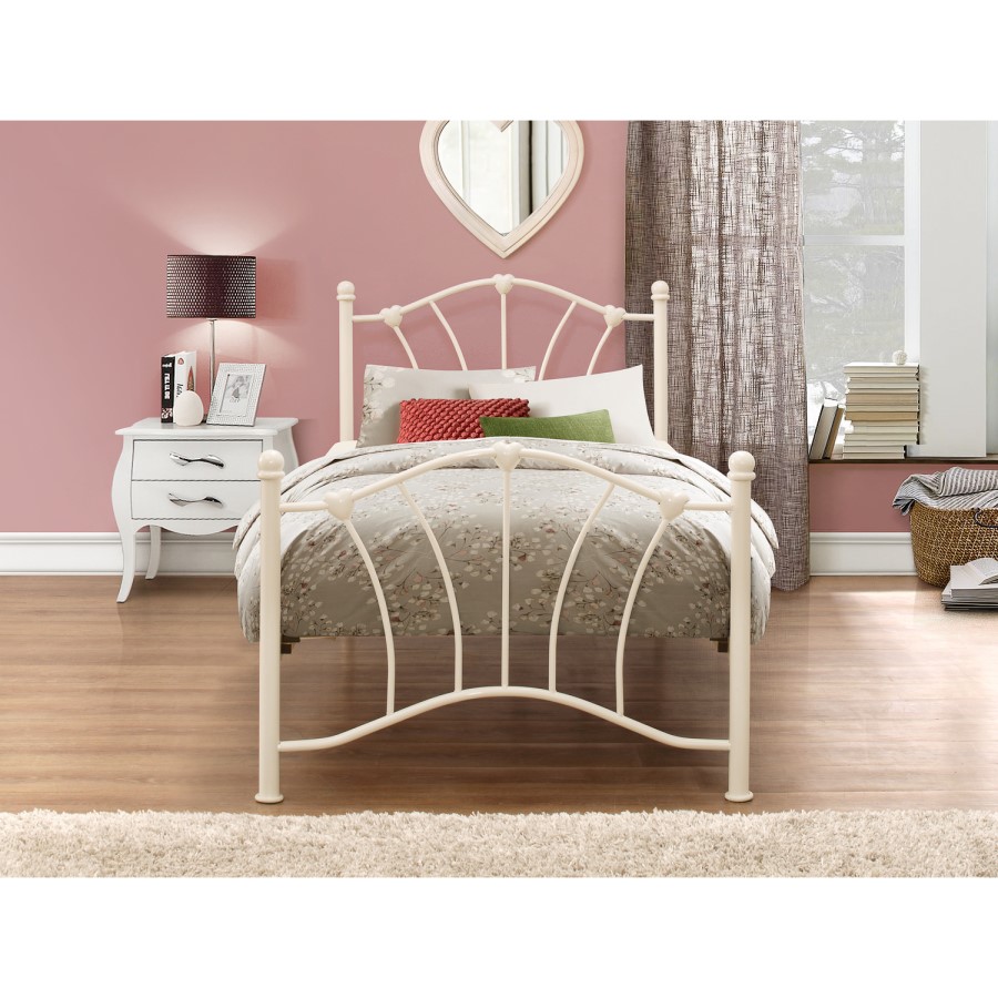 Birlea Furniture Sophia Single Cream Metal Bedstead