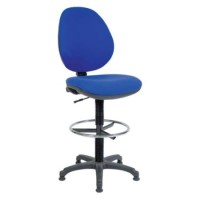 Teknik Office Bayron Draughtsman Chair - blue