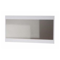 Sciae Moon High Gloss White Rectangular Landscape Mirror