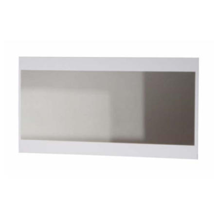 Sciae Moon High Gloss White Rectangular Landscape Mirror