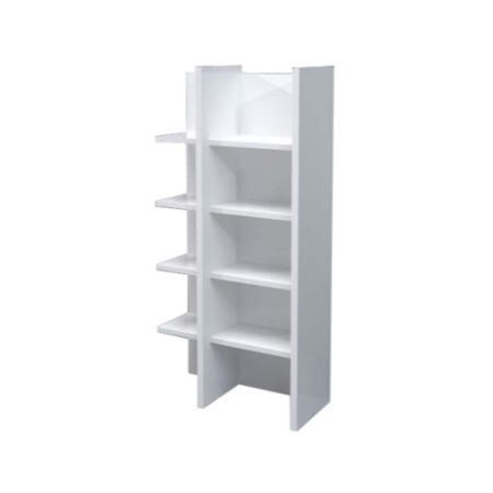 Sciae New White High Gloss Bookcase Furniture123