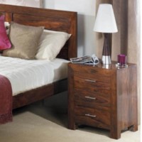 Heritage Furniture UK Laguna Sheesham 3 Drawer Bedside Chest