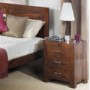 Heritage Furniture UK Laguna Sheesham 3 Drawer Bedside Chest