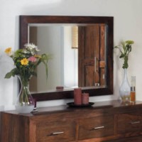 Heritage Furniture UK Laguna Sheesham Medium Landscape Mirror