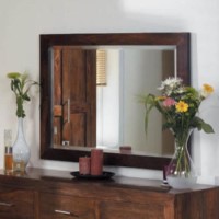 Heritage Furniture UK Laguna Sheesham Large Landscape Mirror