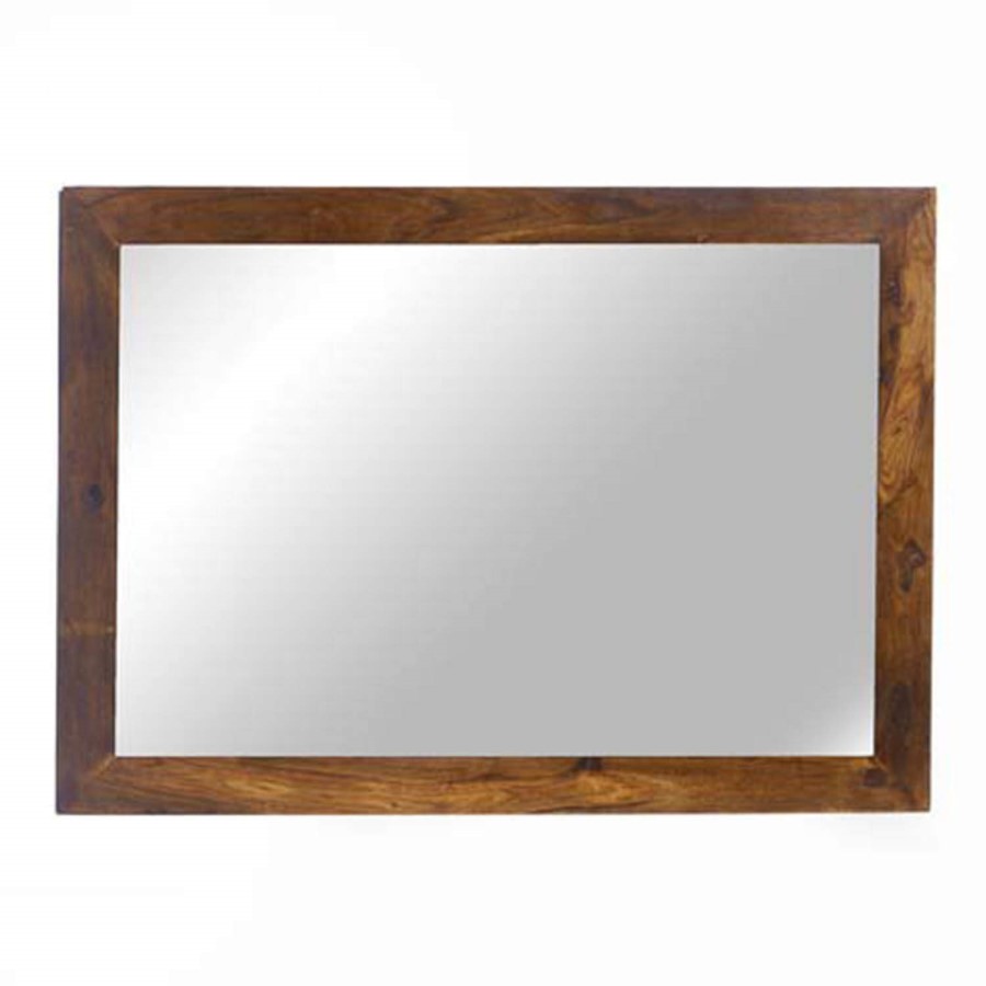 Heritage Furniture UK Laguna Sheesham Large Landscape Mirror