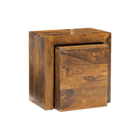 Laguna Sheesham Nest of Lamp Tables