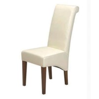 Heritage Furniture UK Laguna Sheesham Cream Upholstered Dining Chair pair