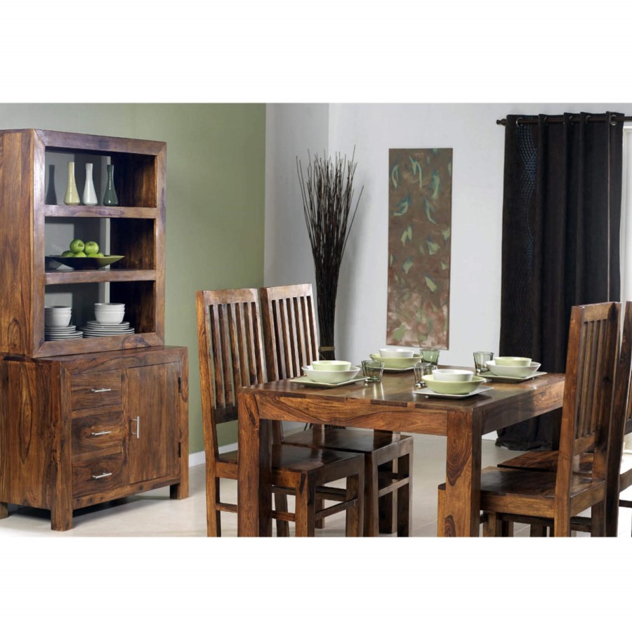 Heritage Furniture UK Laguna Sheesham Slat Back Dining Chair pair