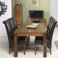 Heritage Furniture UK Laguna Sheesham 6 Seater 9 Piece Dining Room Set