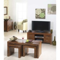 Heritage Furniture UK Laguna Sheesham 4 Piece Living Room Set