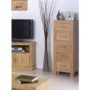 Heritage Furniture UK Laguna Oak 5 Drawer Narrow Chest