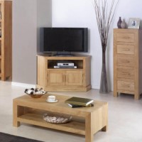 Heritage Furniture UK Laguna Oak Corner TV Cabinet 