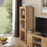 Heritage Furniture UK Laguna Oak 3 Hole Narrow Display Unit