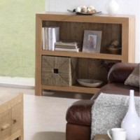 Heritage Furniture UK Laguna Oak 2 Shelf Bookcase