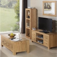 Heritage Furniture UK Laguna Oak 8 Drawer Coffee Table
