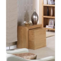 Heritage Furniture UK Laguna Oak Nest of 2 Lamp Tables