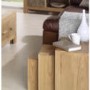 Heritage Furniture UK Laguna Oak Nest of 3 Lamp Tables