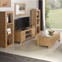 Heritage Furniture UK Laguna Oak 5 Piece Living Room Set with Storage Coffee Table