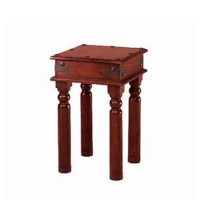 Heritage Furniture UK Delhi Indian Rivet Top Square Side Table