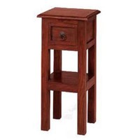 Heritage Furniture UK Delhi Indian 1 Drawer Square Side Table