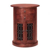 Heritage Furniture UK Delhi Indian 2 Drawer 2 Door Cabinet