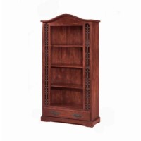 Heritage Furniture UK Delhi Indian 1 Drawer 4 Shelf Bookcase