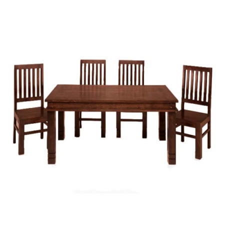 Heritage Furniture UK Delhi Indian Square Leg Rectangular Dining Table - 90 x 180cm