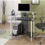 Jual Furnishings Pilot Small Black Glass Desk PT002 SRB